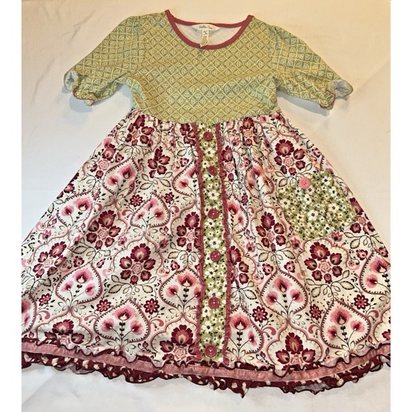 MATILDA JANE Heart To Heart Daydream Floral Dress Sz 8 - Picture 2 of 9